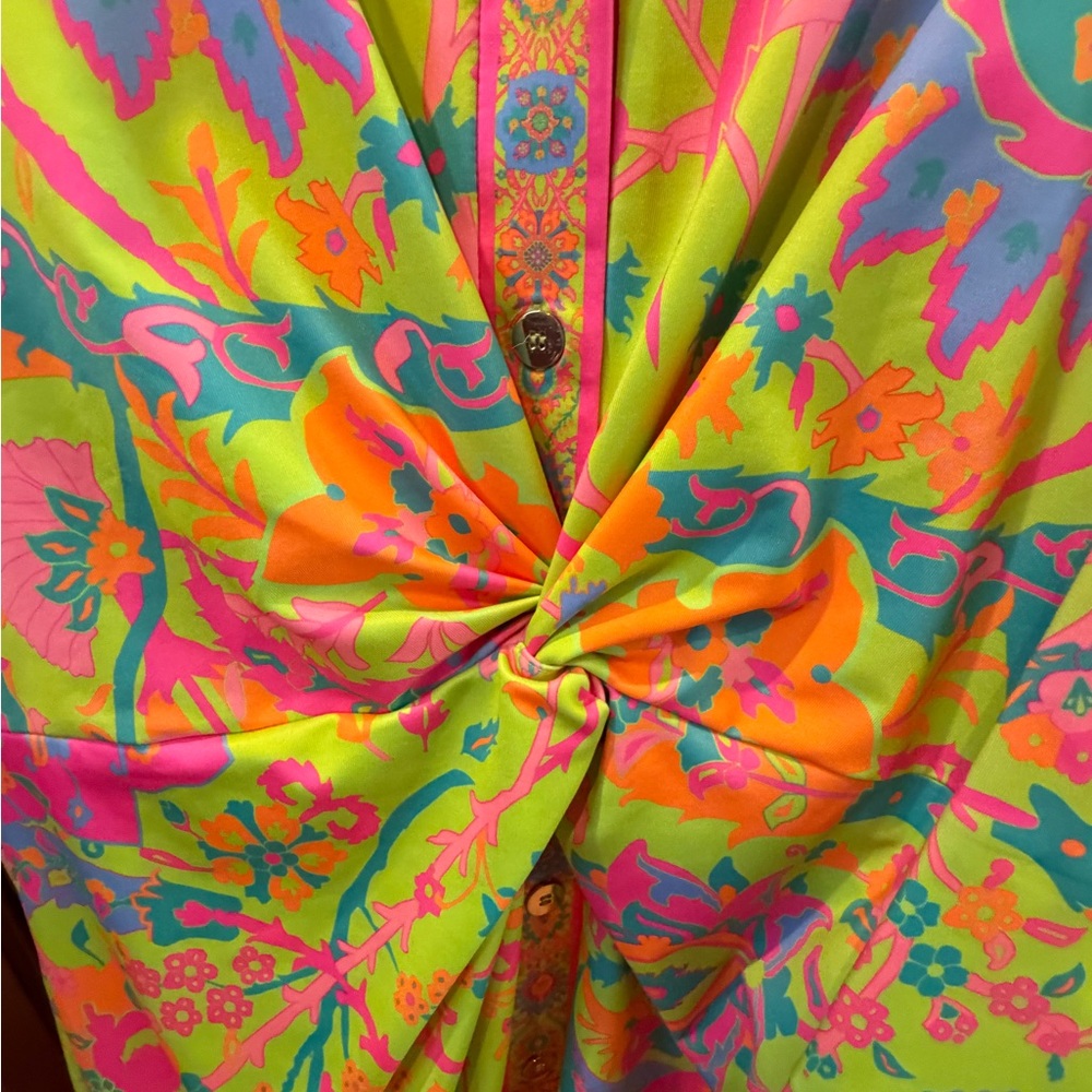 Vibrant Gretchen Scott Twist and Shout Women’s Dress - Picture 3 of 7
